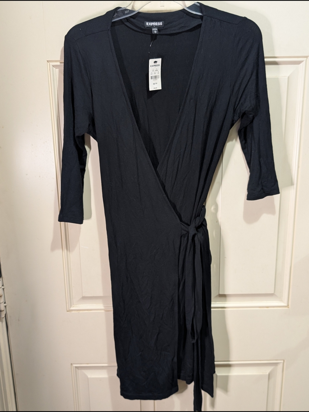 Express Black Wrap Dress